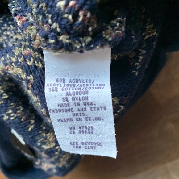 Men's Vintage Tsr Usa V neck Knit  Sweater Size XL Made In Usa Oversized - Picture 5 of 7